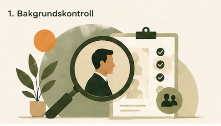Bakgrundskontroll av ledare i chefsrekrytering